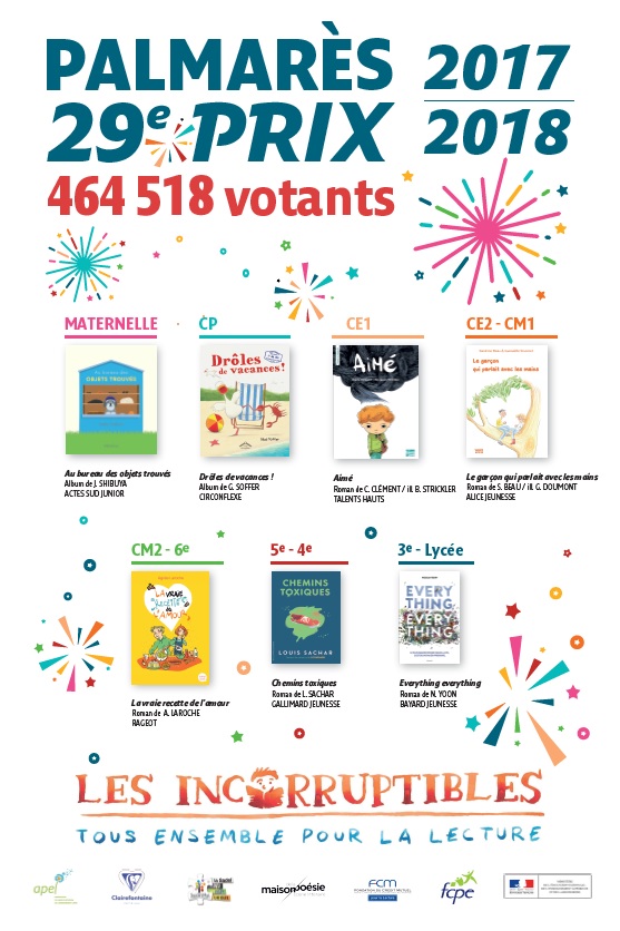 29e Proclamation du Prix des Incorruptibles Les Incos